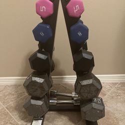 Dumbells With Rack