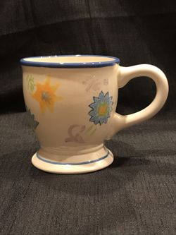 Kimberly Hodges- Hallmark, collectible multi flowered ceramic mug