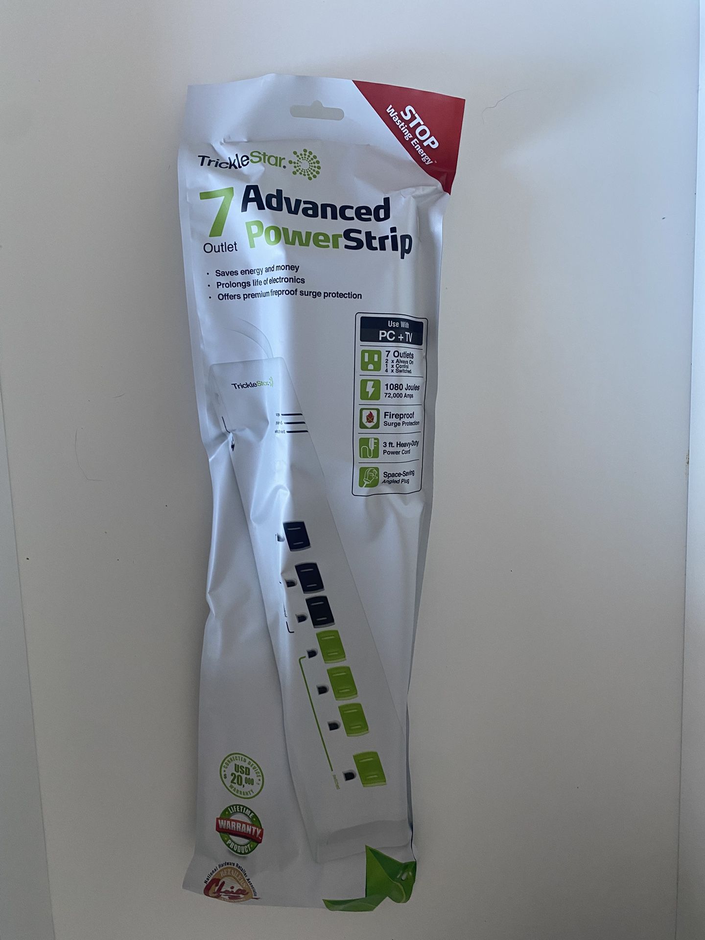 Trickle Star 7 Outlet Power Strip