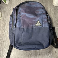 Ogio Chartreuse Clark Backpack Laptop Navy Blue Multiple Pockets 