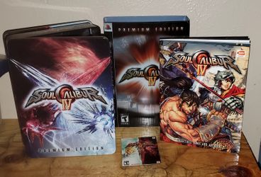 Playstation 3 Soul Calibur IV Collectible Tin, Art Book And Collectors Card! No Game! Excellent Condition!