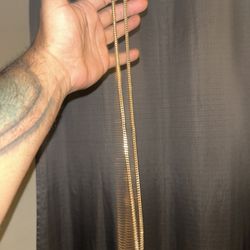 10kt 28 Inch Franco Link,  21 Grams 