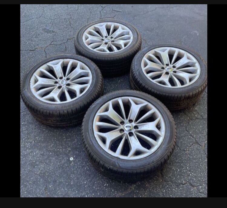 4 X 255/45r19 5x4.5 5x114.3 Ford Mustang rims Wheels With Great 90% Tires Treads!!