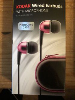 Kodak Wired Earbuds With Microphone.