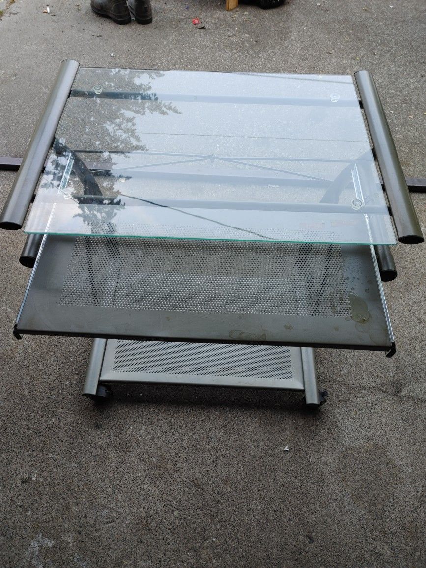 Small Glass Desk