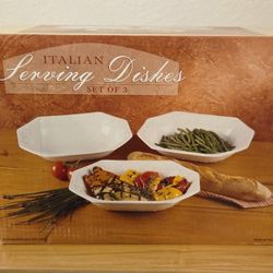 NIB Italian Serving Dishes Set of 3