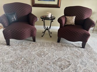 Two accent chairs