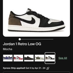 Air Jordan 1 Retro Low OG Size 10.5 