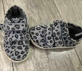 Carter’s Grey Leopard Kids Shoes