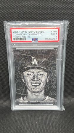 2025 Topps Tokyo Series Yoshinobu Yamamoto Tokyo Nights SSP PSA 9