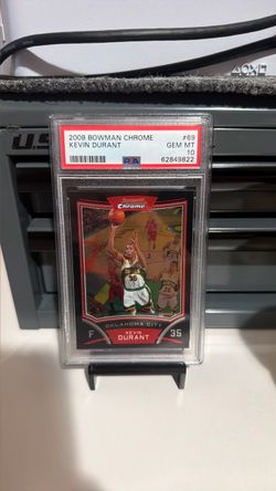 2008 TOPPS BOWMAN CHROME KEVIN DURANT GEM 10