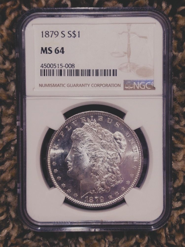 1879-S Morgan Silver Dollar MS 64