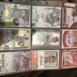 Signed Page Of Baseball Cards Best Offer