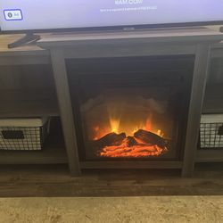 Fireplace Entertainment TV Stand