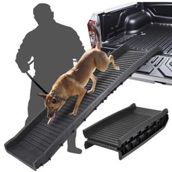 ZENYâ„¢ Bi-Fold Pet Ramp for Dog and Cat Ramp Great for Trunk Back Seat Ladder Step Car SUV