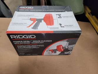 Ridgid Power Spin+ Drain Cleaner (Missing Manual Handle, Can Still Be Used With Drill)