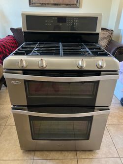 gas stove double oven