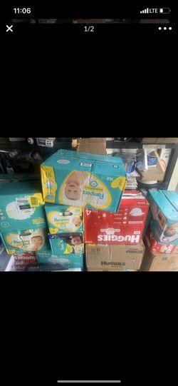 All size pampers & huggies