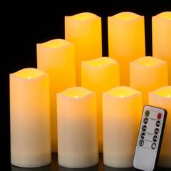 Set of 12 Battery Operated Candles 