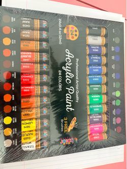 24 colors acrylic paint