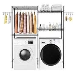 Over Washer and Dryer Storage Shelves - Estantes de almacenamiento sobre la lavadora y secadora