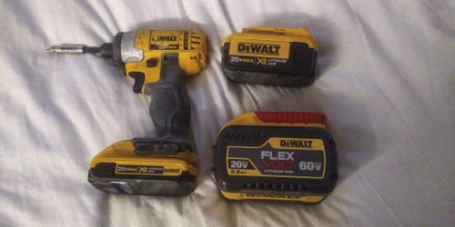 Dewalt Drill & 3 Batteries