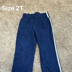 Toddler Boy Athletic Windbreaker Sweat Pants Size 2T