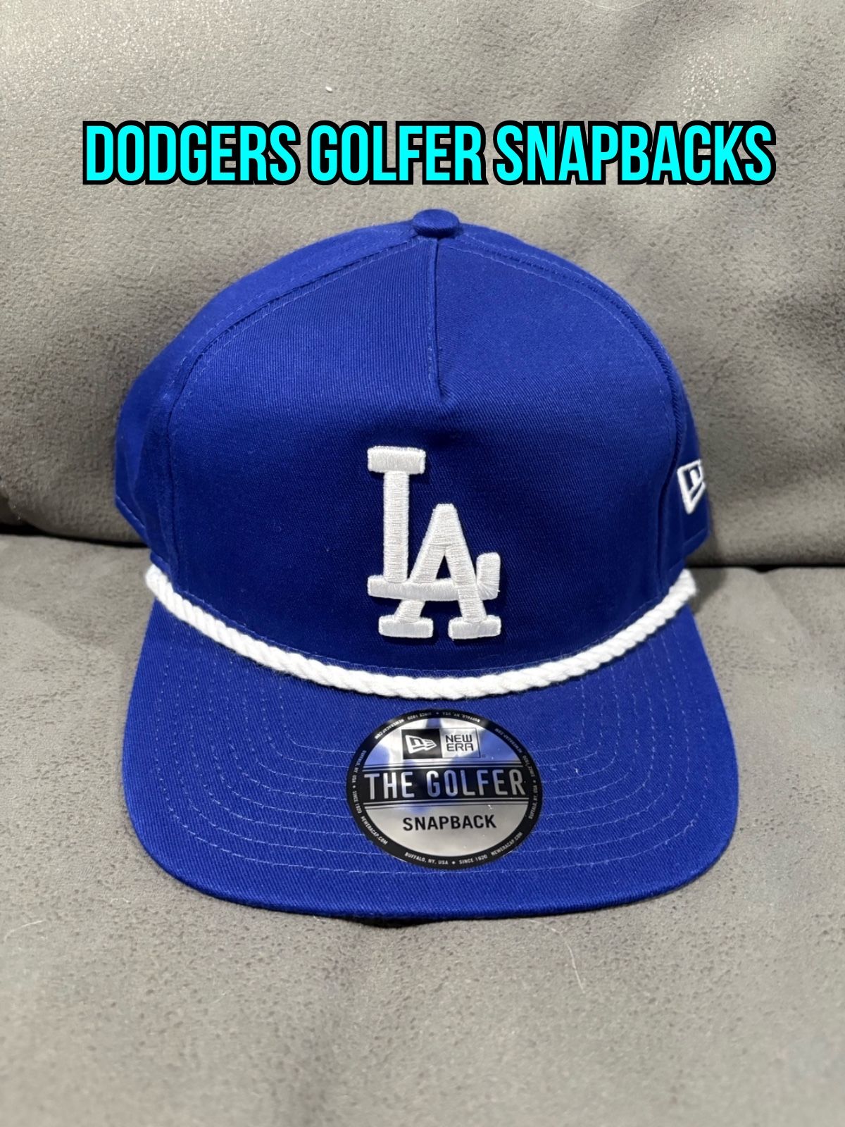MLB New Era Los Angeles Dodgers Blue Golfer Style SnapBack Hats
