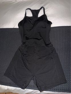 Amazon XL black shorts & racerback top gym set