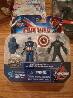Marvel Miniverse Captain America vs Crossbones 2-Pack