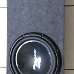 12 inch Pioneer subwoofer with amplifier whole system