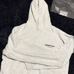 Essentials Fear Of God Light Oatmeal Hoodie !