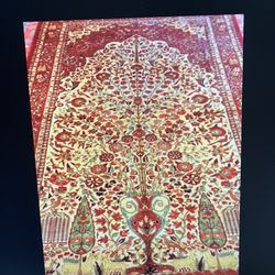 Antique Zoroastrian 100% Silk Rug 