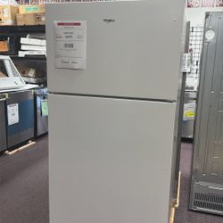 Refrigerator White 33” In New 1 Year Warranty 
