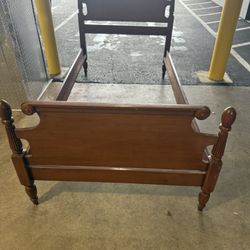 Vintage Solid Maple Twin Bed Frames - 2 Available