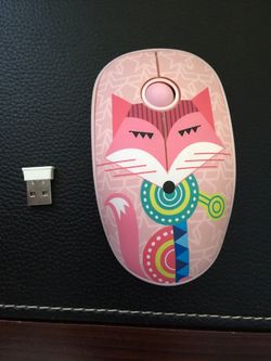 FD V8 Wireless Mouse (Battery Included), 2.4G Cute Colorful Animal Slim Silent Travel Cordless Mouse Optical Designed Mice with Nano Receiver Compati
