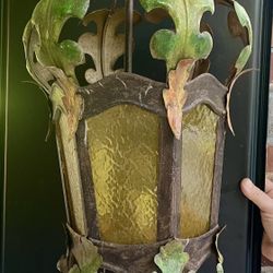 Vintage Italian Toleware Light Fixture