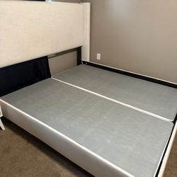 bed frame, box springs 