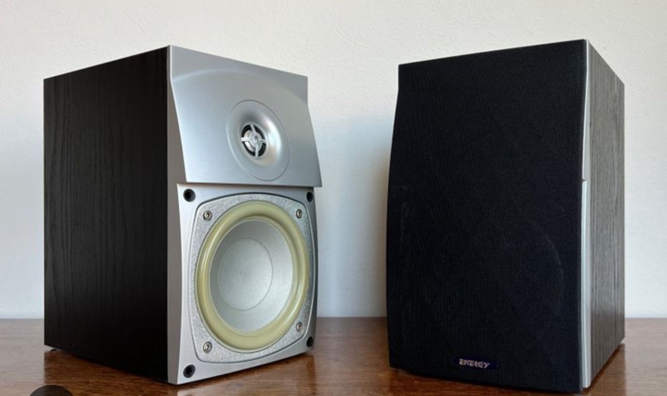 Energy Center Speaker and a pair of speakers By Klipsch
