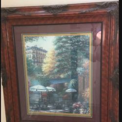 Picture With Wood Frame 31/27