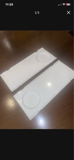 Set Of 2 Crate & Barrel FORLIFE Rectangular Sushi Trays 12”x5”