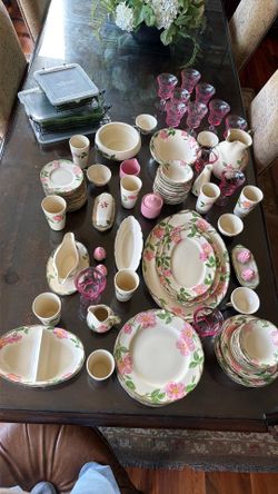 Antique Desert Rose dinnerware
