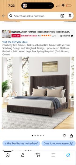 Queen bed