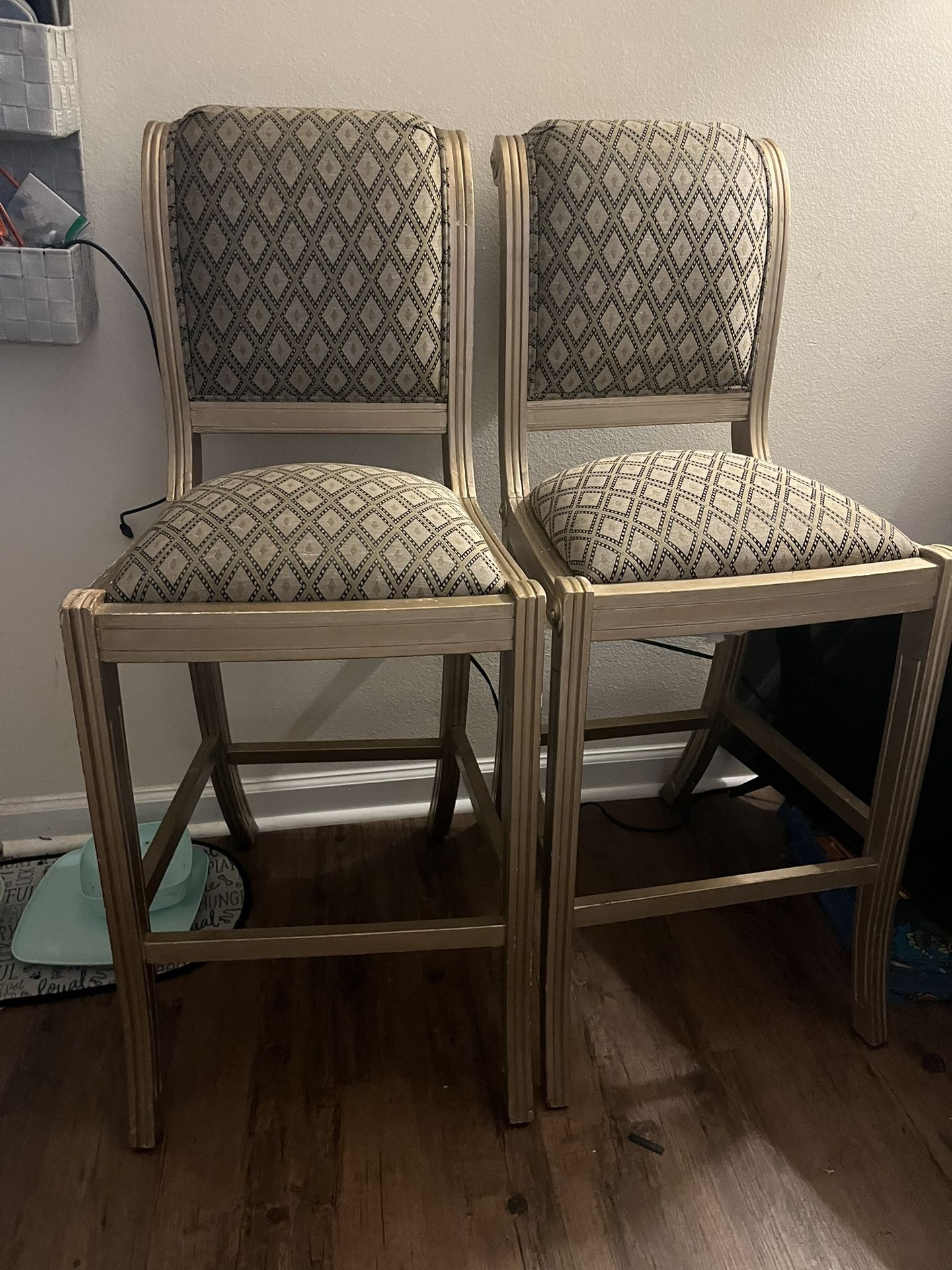 2 Wooden Bar Stools Solid!