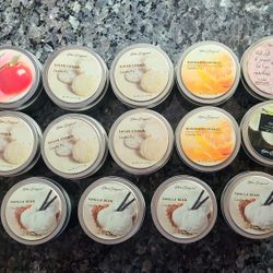 Scented Candle Tins. $2 each or 5 for $8. Wonderful scents, long-lasting 25 hour burn time, great compact 4oz .