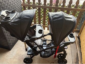 Double seat stroller baby trend