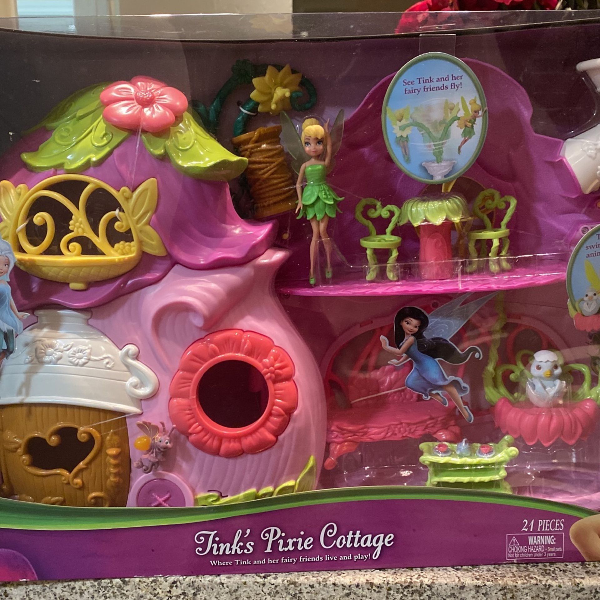 Disney Fairies Tinks Pixie Cottage 21 Piece
