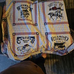 Fabric Approx 1 1/2 Yard Farm Theme Quit Or Other Craft