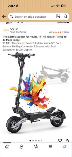 34MPH E-scooter OOTD T10