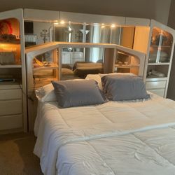 Arbek Solid White Oak Backboard Suite With Bed